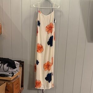 Nicole Miller Floral Spaghetti Strap Maxi Dress